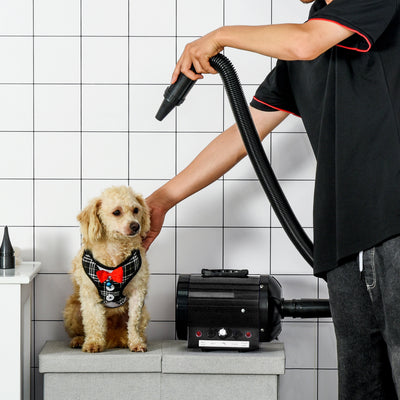 2800W Dog Hair Dryer Pet Grooming Blaster Water Blower Dryer W/ Three Nozzles