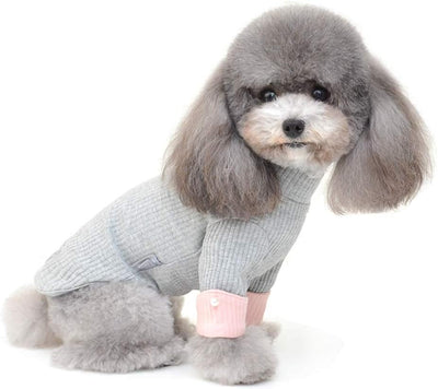 Dog Clothes Dog Fashion T Shirt Pet Apparel (Grey Large-Fit Approx 8Lb-12Lb)