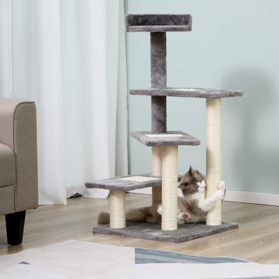 100Cm Cat Tree Scratcher, Play Climbing Post, Kitten Pet Scratching Furniture